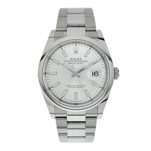 Rolex Datejust Stainless Steel Silver Color Dial 36mm Automatic Mens 126200